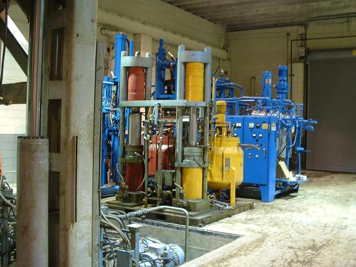 Used Cannon 650-Ton Hydraulic Upward Acting Rim Press