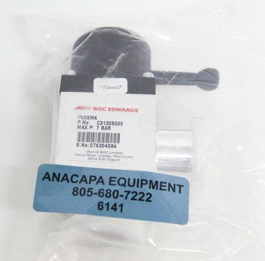 Boc Edwards PV25MK C31305000 7 Bar Aluminum Right Angle Valve NEW (6141)