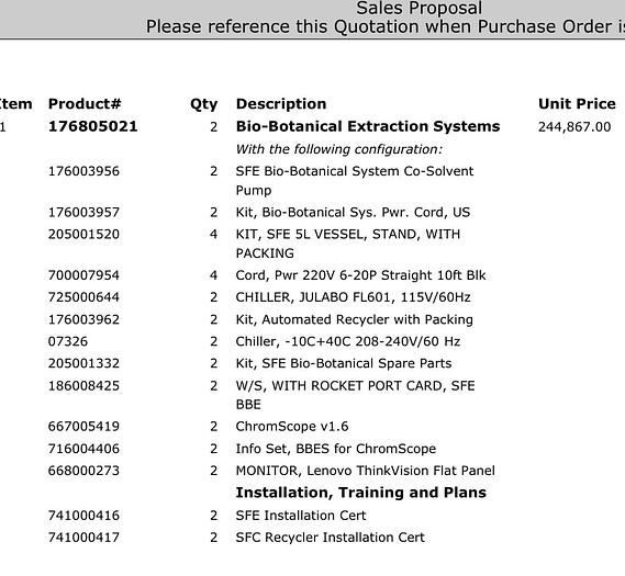 Used Waters Bio-Botanical Extraction System - Complete CO2 Extractor