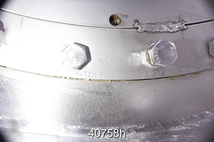 Used Beloit MR-32 Horizontal Pressure Screen, Stainless Steel #40758