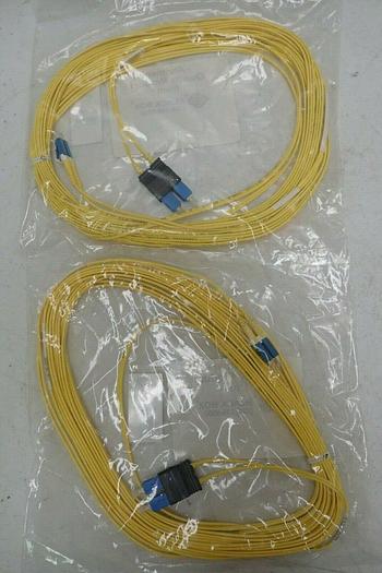 Used Lot of 2 Black Box EFN094-010M LCD/SCD SM Duplex PVC Fiber Optic Cables 10M