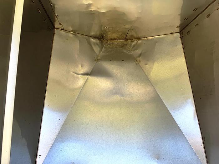 Used Bin, 65 CF, S/st, 48" x 48" x 62", Portable, Tote #S743932