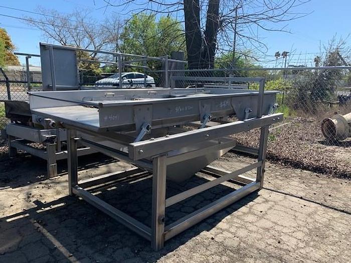 Used Commercial De Watering Shaker 54'' wide x 10' long