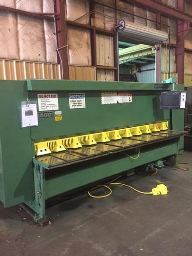 Used 1991 1/4" x 120" CINCINNATI CNC Hydraulic Power Shear