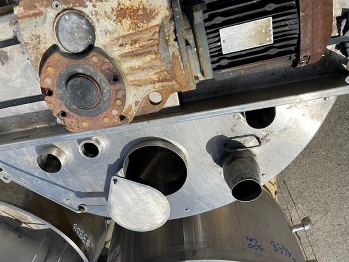 Used Mueller 300 Gallon Stainless Steel Jacketed Mixing Kettle with Double Motion Agitation