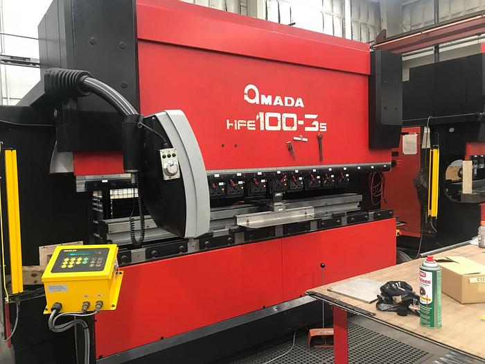 Used 2007 110 Ton Amada HFE100-3S CNC Press Brake