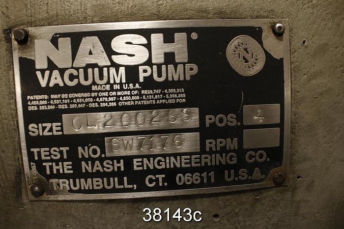 Used Nash CL2002 Vacuum Pump #38143
