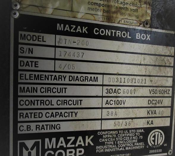 Used 2005 Mazak Nexus QTN 200