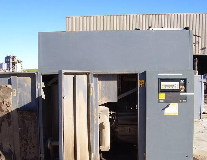 Used Compressor, Air, 150 HP, Atlas Copco, 125 PSI, Oil Free #S738545