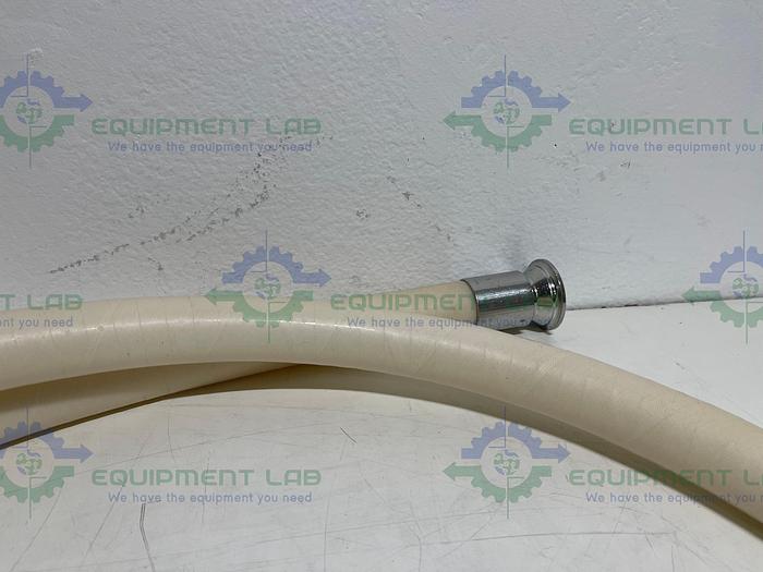 Used 96" Silicone Hose w/ 1 1/2" Sanitary Fittings 125 PSI at 20°C