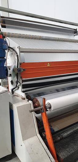 Used 1996 ZOCCHI  Motorized unwinding group and triangle single fold (for HDPE)