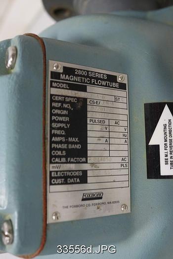 Used Foxboro 2803-SABA-TSA-G 3" Magnetic Flow Tube #33556