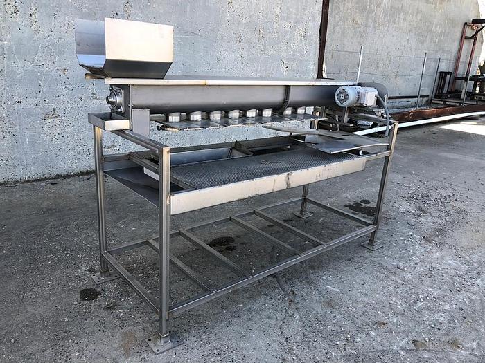 Used Filler, Auger, 8-Head, S/St, Manual Slide Gate, 1 HP #S743786