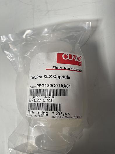 Cuno PPG120C01AA01 PolyPro XL Capsule 1.2um Sanitary Flange