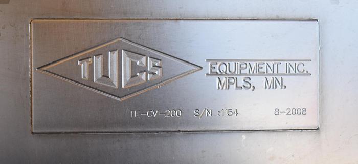 Used USED TUCS PADDLE BLENDER WITH SCRAPERS, 25 CUBIC FEET, JACKETED & INSULATED, 316 STAINLESS STEEL