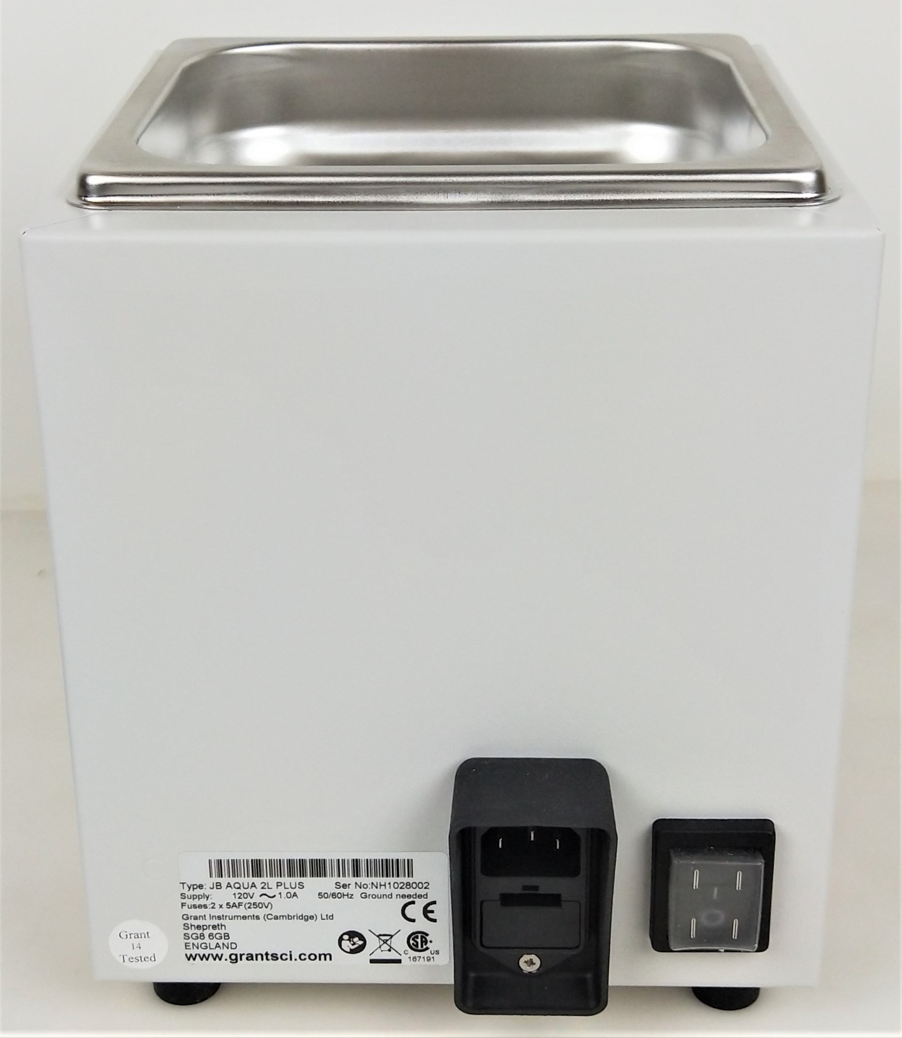 New Open Box Grant JB Aqua 2L Plus Analog Water Bath - 2L