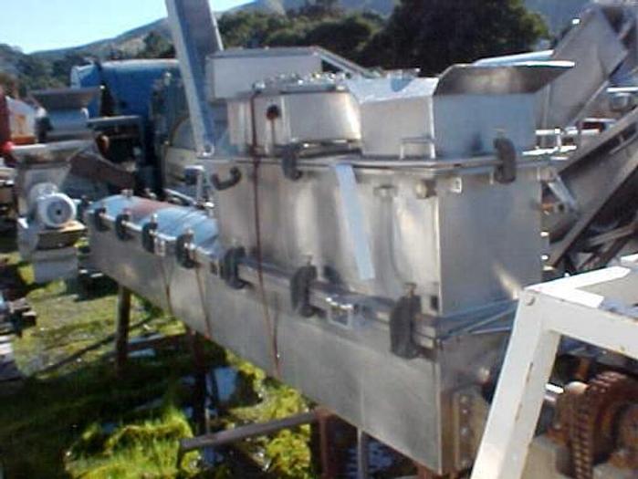 Used Blancher, Screw, 12" X 15', S/st, Kraft, Jkt, Steam, Cooker, #Z106365