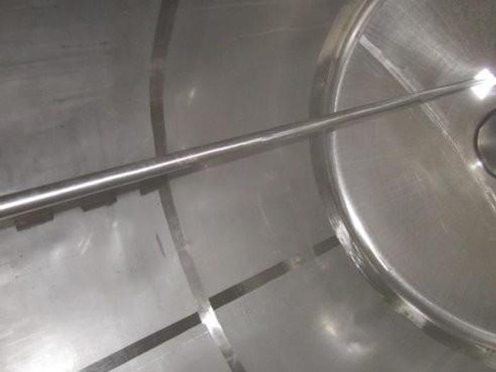 Used Tank, 1,250 Gallon, S/st, Jkt, Agit, 6' X 6', DT/DB #S738660