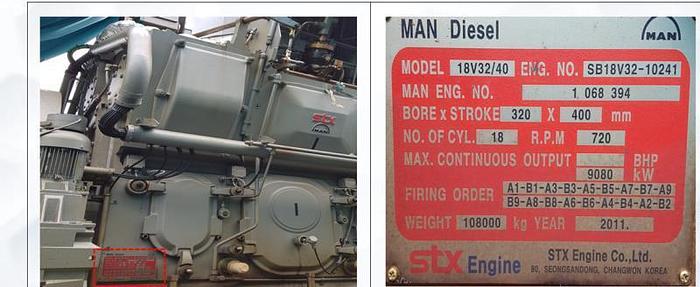 MAN STX 18V32/40 HFOR or MDO generators New