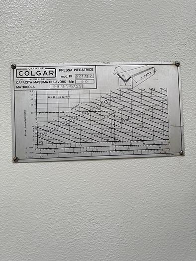 Usato PIEGATRICE COLGAR  IDRAULICA 3000X50