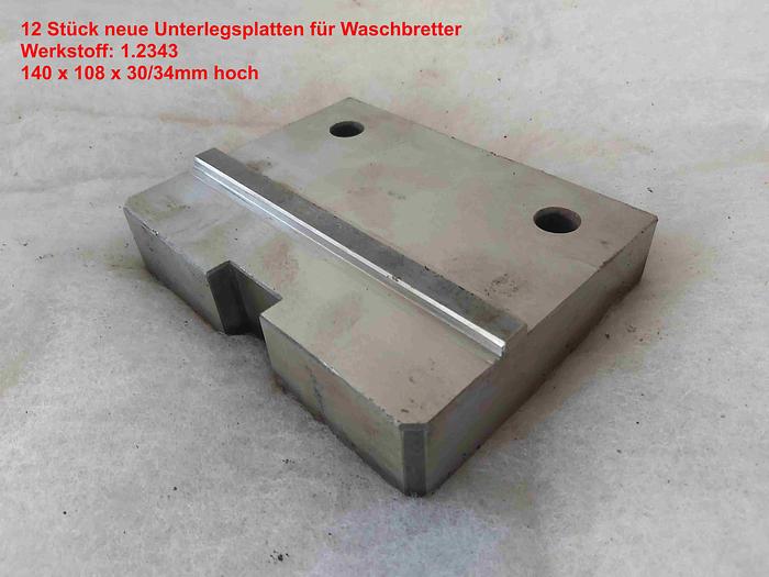 1300 kg, 210 Teile, Waschbretter für Werkzeugformen, gemäß Liste, ,  neu und gebraucht
