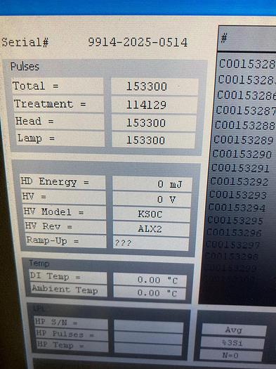 Used 2011 Candela Alex Trivantage Alexandrite 755 , KTP-Qswitched 532 nm, ND YAG 1064