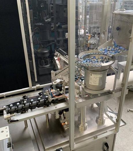 Used J 14639 D - Liquid Filler / Stopper Inserter / Capper GRONINGER DFVK4000 / KVK106 B