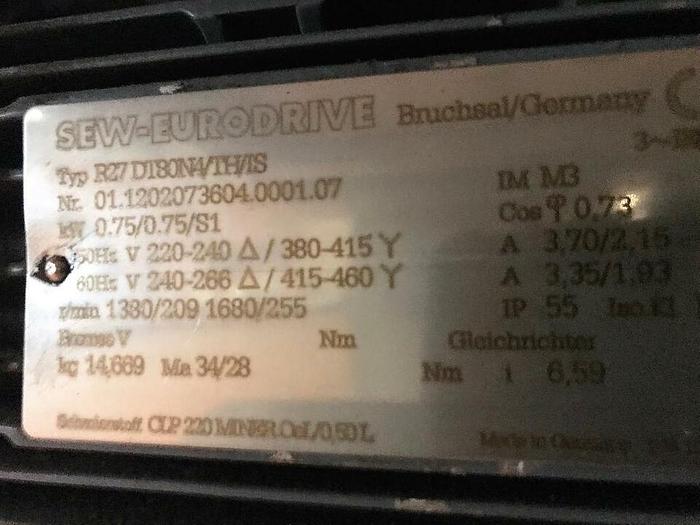 Gebraucht TRANSNORM Gurtförderer, Steigförderer, Förderband 7,18 Meter 1100