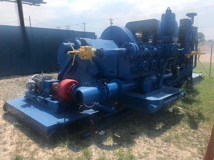 Used 800 HP Triplex Mud Pump w/ MTU 12V-2000 Diesel Power Unit