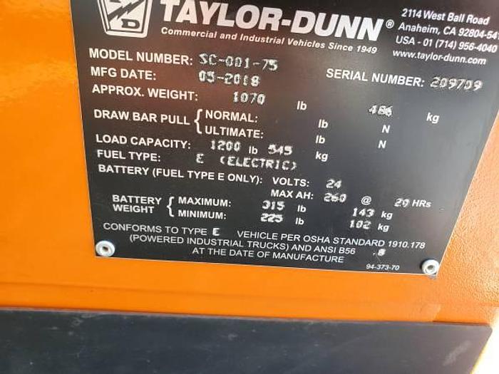 Used 2018 Taylor Dunn SC1-75