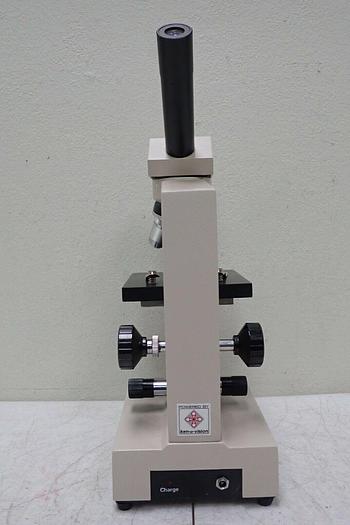 Used Ken A Vision Model T-1180C Monocular Microscope w/ 3 Objectives