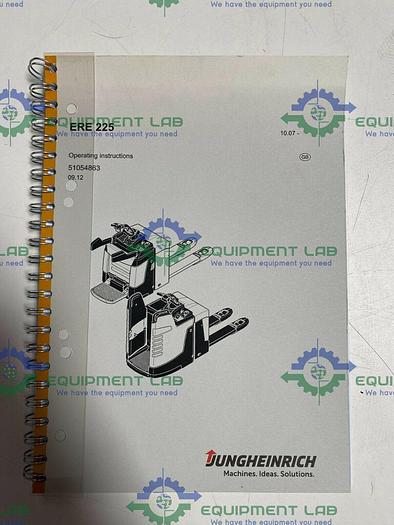 Used Jungheinrich ERE 225 Stand-On Pallet Truck Jack 5500 LBS w/ Charger