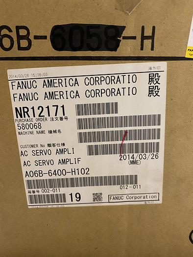 FANUC SERVO APLIFIER A06B-6400-H102