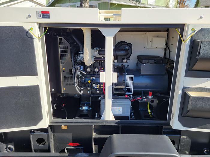 25kva Sound Enclosed Trailer Mounted Generator /New Warranty Tier 4 Final  New