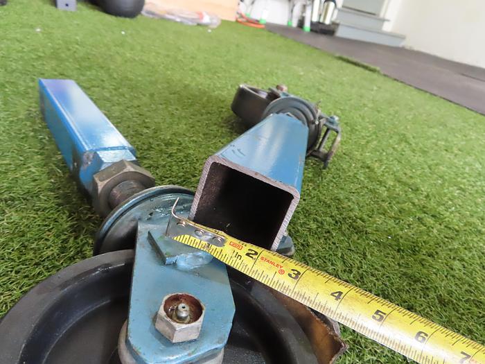 Used 6" Wheel Lock Casters Heavy Duty 6" Diameter x 2" Thick Set Of 4 Wheels