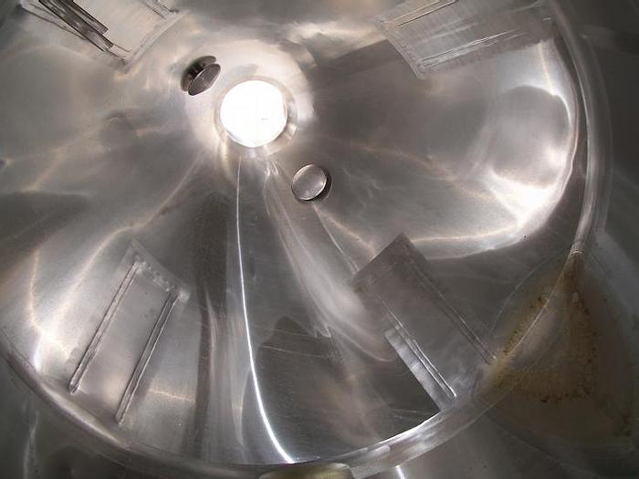 Used Used approximately 54 cu.ft. 304 stainless steel cone bottom tank/hopper