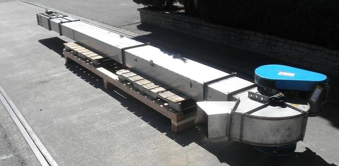 Used Elevator, Bucket, 21', S/st, Universal, (117) Buckets, #S741106