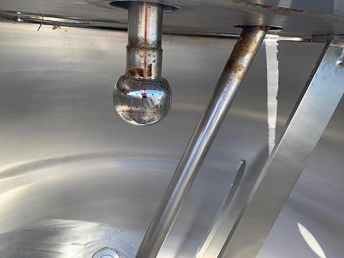 Used JC PARDO 500 GAL. DIRECT STEAM KETTLE w/ AGITATION (#779).