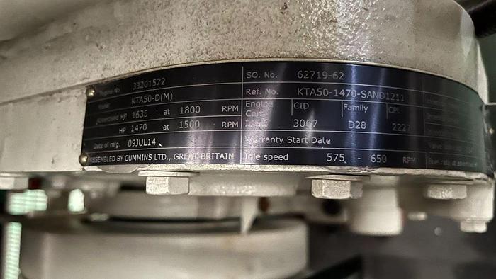 2014 Cummins KTA50-D(M)