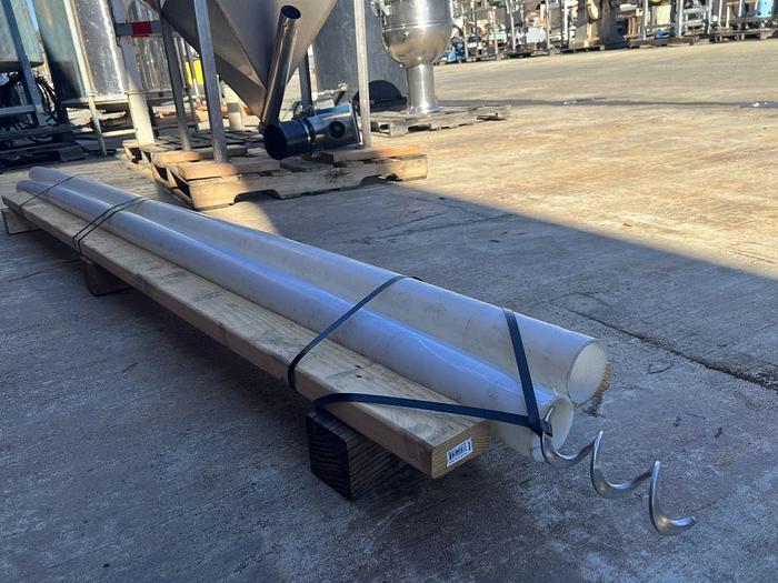 Used Conveyor, Flexible Screw, 3" x 10.5', S/st, AFC Spiralfeeder #S744890