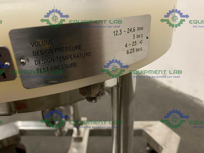 Used Pharmacia Biotech Euroflow 24.6 Liter Chromatography Column w/ Valves