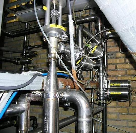 Used 2002 – 1-pass MVR falling film vacuum evaporator unit