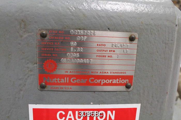 Used Nuttall Gear 92R57007 Gear Drive #30868