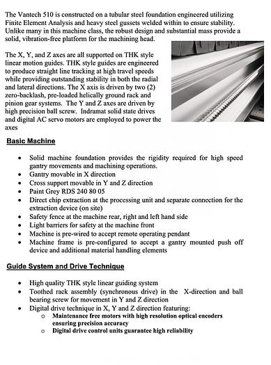 Used Weeke Vantech 512 CNC