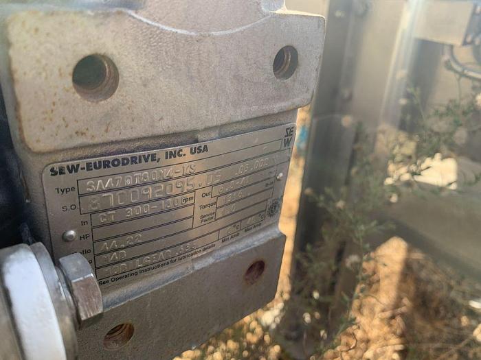 Used Conveyor, Belt, 12" x 33', S/st, Plastic Belt, Boxes #S744698