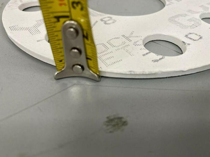 Used Lot of 6 - Garlock 1/8" Thick Gasket w/ 1.5" ID & 5" OD