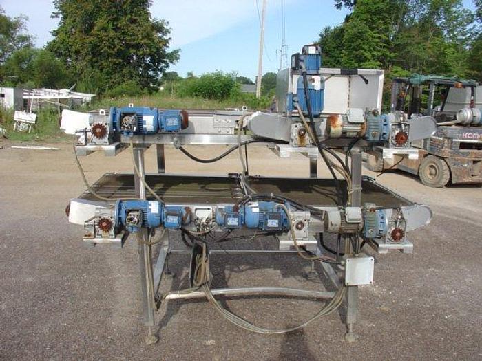 Used Stainless Steel 2-Tier Conveyor