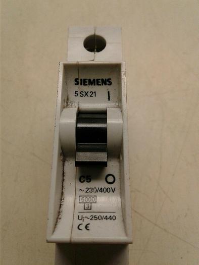 Used Siemens, 5SX2, 5SX21, Circuit Breaker