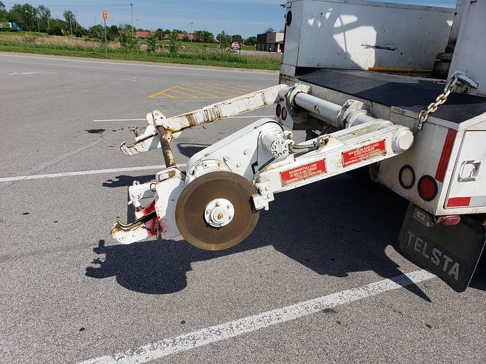 Used LOOK! 1996 Ford F800 T40D Cable Placer Bucket Truck