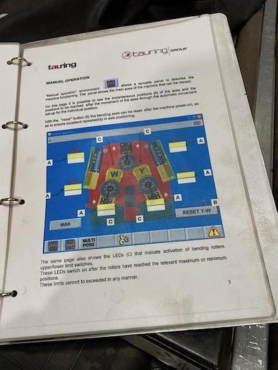Used USED SECTION ROLL, MANUF. TAURING, MODEL ALPHA 120